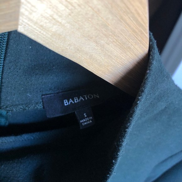 Babaton Aritizia Blair Green Mock Neck Flannel Blouse - Picture 3 of 4